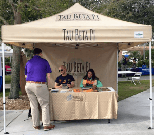 FL Iota student TBP booth